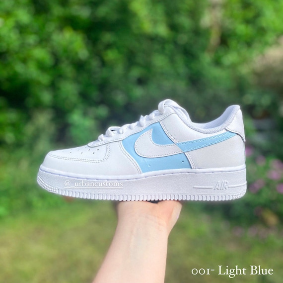 Aangepaste air force 1 matte perzik / roze / lila / lichtblauw | Etsy
