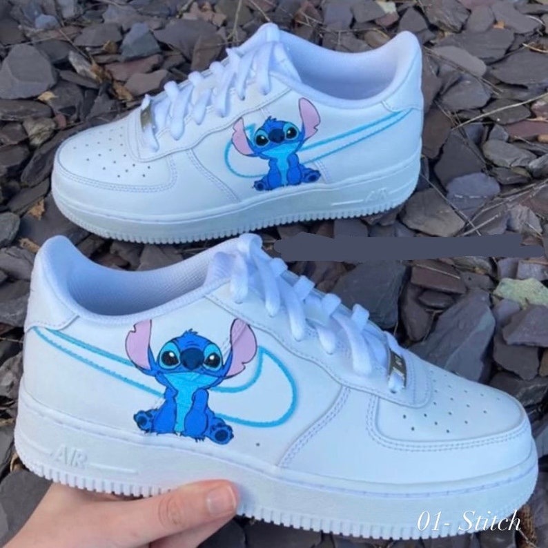 Custom Air Force 1 Stitch From Lilo and Stitch Sneaker Shoe - Etsy