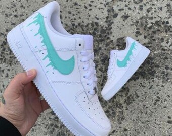 custom air force 1 blue drip