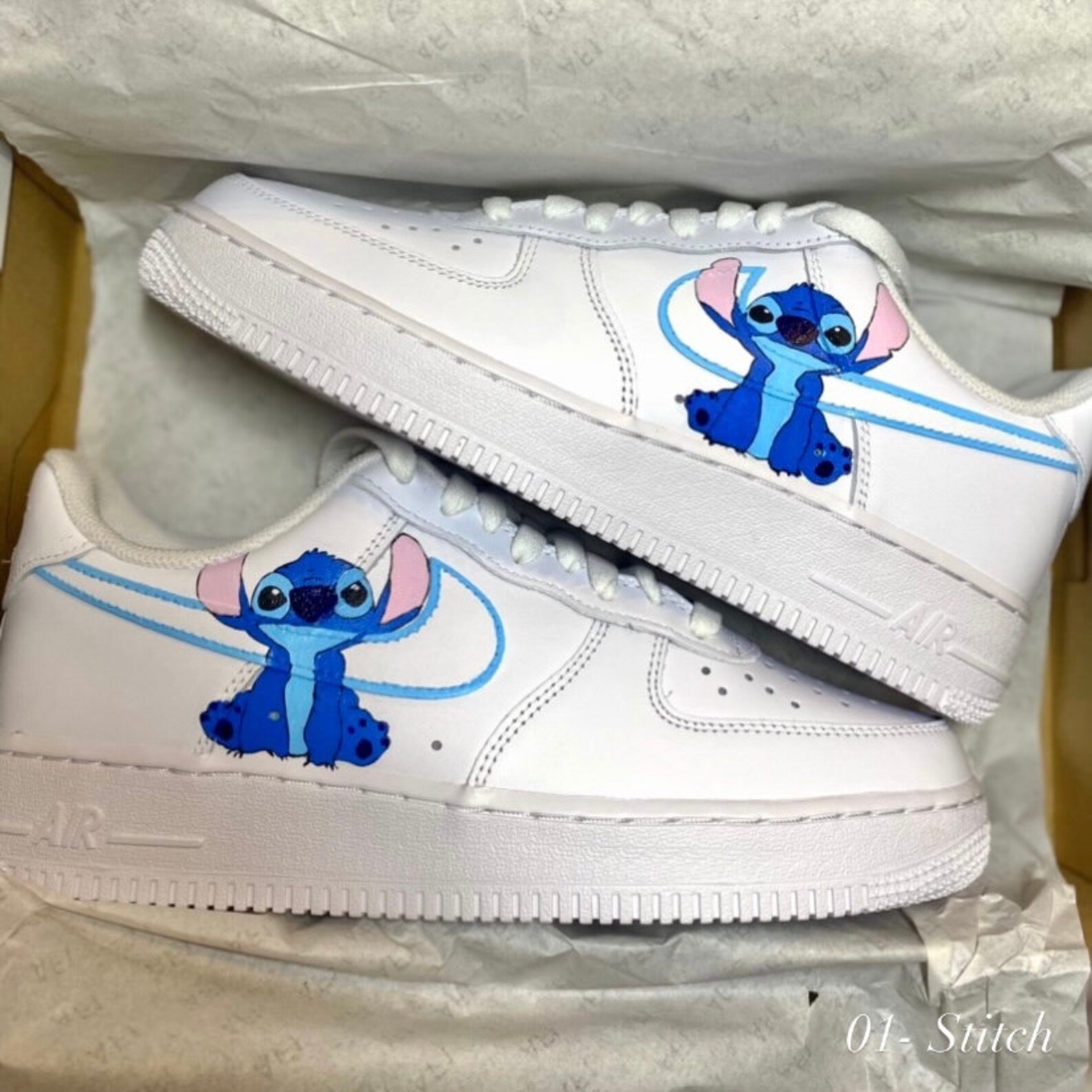 Custom Air Force 1 Stitch From Lilo and Stitch Sneaker Shoe - Etsy UK