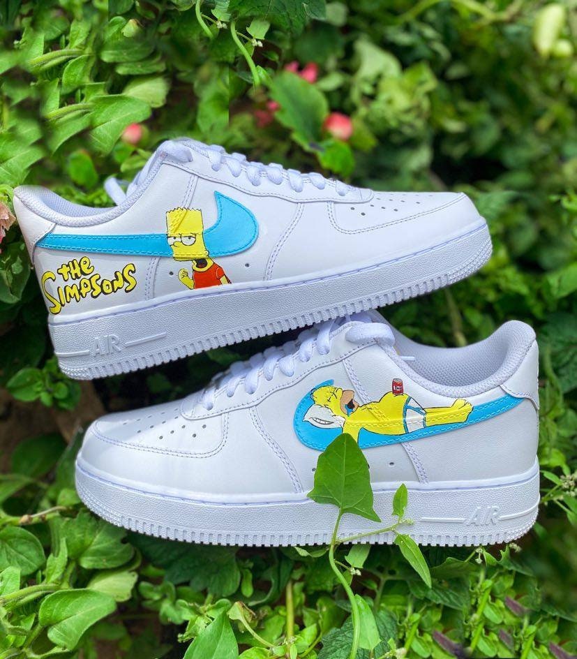 custom air force 1 cartoon