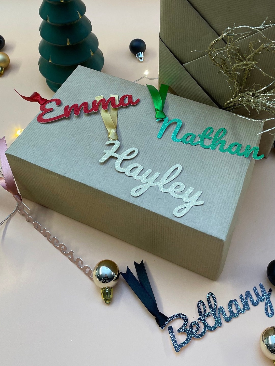 Luxury Personalised Gift Tags With Ribbon Personalised Gift Tag