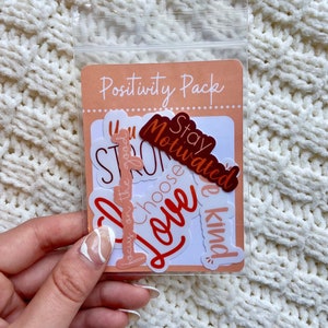 Inspirational Quote Stickers: Water-Resistant Decal Positivity Pack