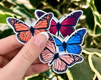 Butterfly Sticker Pack: Water-Resistant Decal