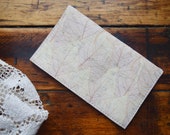 CORK fallen leaves checkbook cover, Skeleton Leaves Vegan Checkbook sleeve, Cruelty Free Vegan Sustainable Cork Leather checkbook cover
