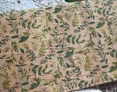 CORK fern checkbook cover, Green Leaves Vegan Checkbook sleeve, Cruelty Free Vegan Sustainable Cork Leather checkbook cover