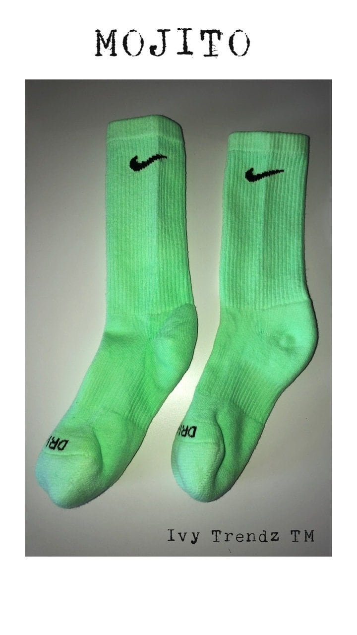 Neon green sock sneakers outlet