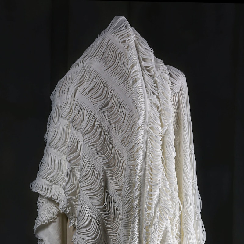 Knitted See Through Dress Etsy