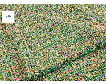 Telas de tweed francés, tela de lana, telas tejidas, antiarrugas, 15 colores opcionales, abrigos de traje, chalecos, herramientas, corte a medida/metro, A1
