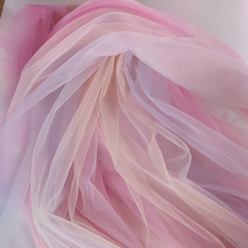 Rainbow Organza Fabric Gradient Mesh Fabric Colorful Lace - Etsy