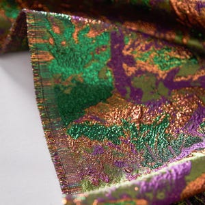 Colorful Fabric, Gilded Fabric, Jacquard Fabric, Dimensional Fabric, Textured Fabric, Embossed Fabric, Decorative Fabric, By The Meter, D687 image 5