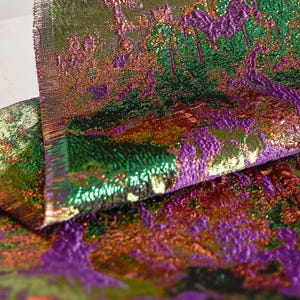 Colorful Fabric, Gilded Fabric, Jacquard Fabric, Dimensional Fabric, Textured Fabric, Embossed Fabric, Decorative Fabric, By The Meter, D687 image 6