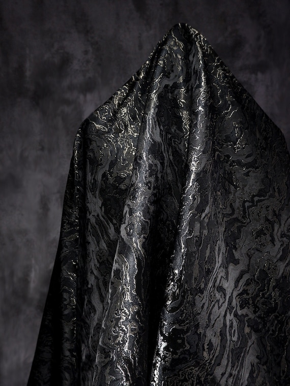 クラフト・布製品 dafu612 Black Jacquard Fabric, Double Sided Corrugated Fabric, Camouflage