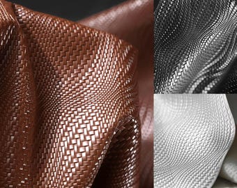 Embossed Leather Fabric, Dimensional Fabric, Irregularly Woven Fabric, Textured Fabric, Premium Fabric, Creative Fabric, By The Meter, D694