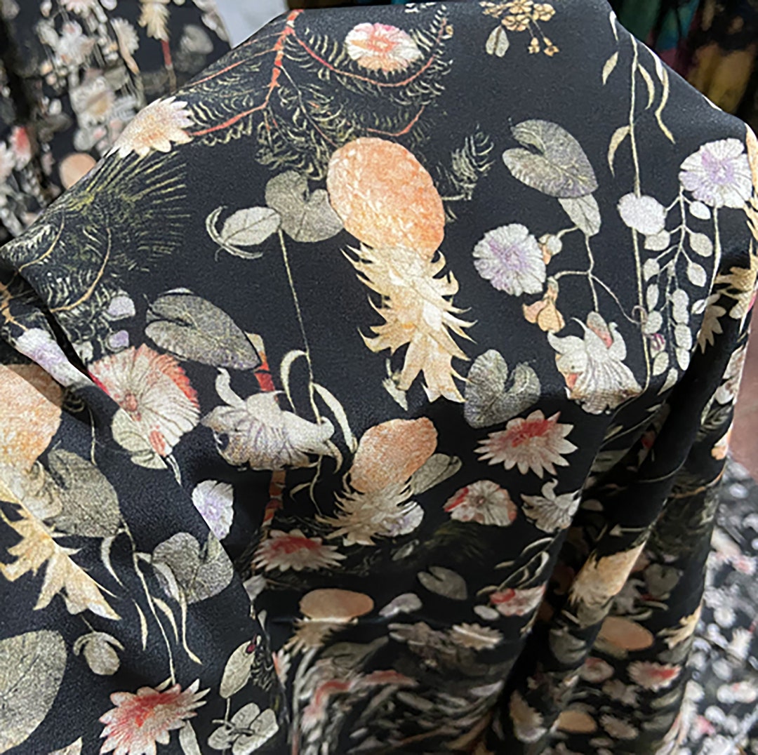 Black Silk Crepe De Chine Glamour main image 1
