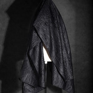 Black Brocade Fabric,  3D Embossed fabric, Gilt jacquard fabric, Double-sided Jacquard Fabric , Suit dress fabric, by the meter, D493