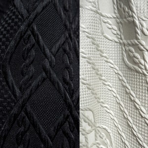 Jacquard Fabric- Solid Colored Fabric- 3d Twist Knitted