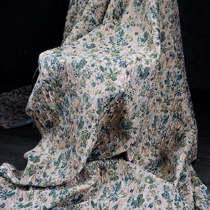 Jacquard Fabric, Dimensional Fabric, Textured Fabric, Patterned Fabric, Floral Pattern, Embossed Fabric, Creative Fabric, By The Meter, D157