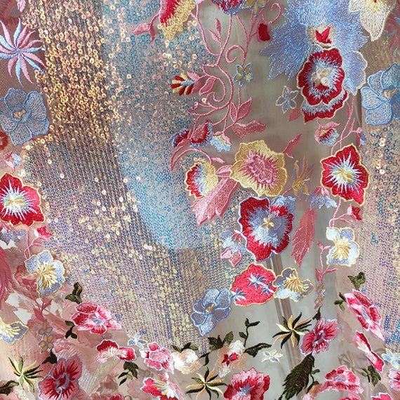 embroidered dress fabric uk MissJophiel One Shoulder Floral Applique Wedding Dress with Train Other / Floor Length / US8 main image 1