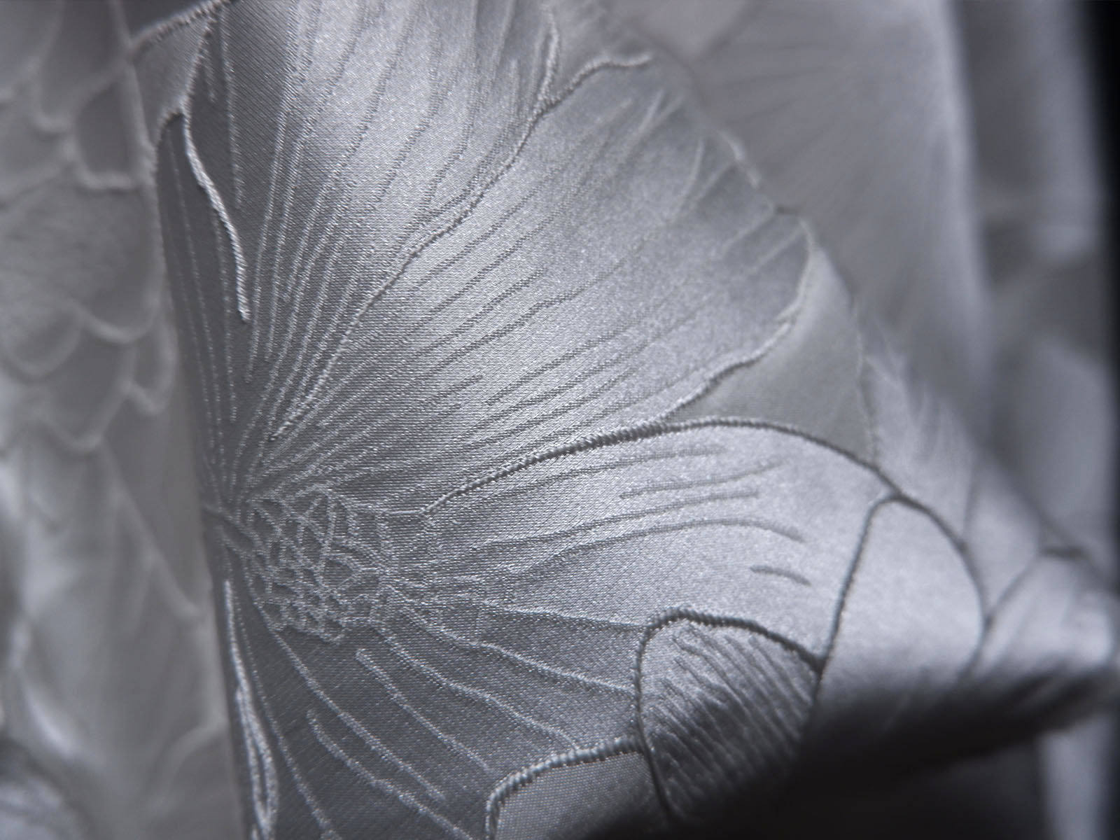 Lotus Leaf Pattern Fabric, 3D Jacquard Fabrics, Leaves