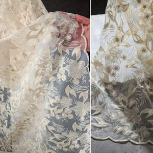アプリコットジャカード生地、花柄刺繍生地、シアーレース生地、ローズ柄生地、コットン生地、絶妙な生地、メートル単位、D554