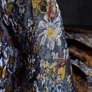 Red Jacquard Fabric, Variegated Colors, Dark Jacquard Fabric, Relief Texture Fabric, Doll Dress Fabric, Costume Fabric, By The Meter, D24-3
