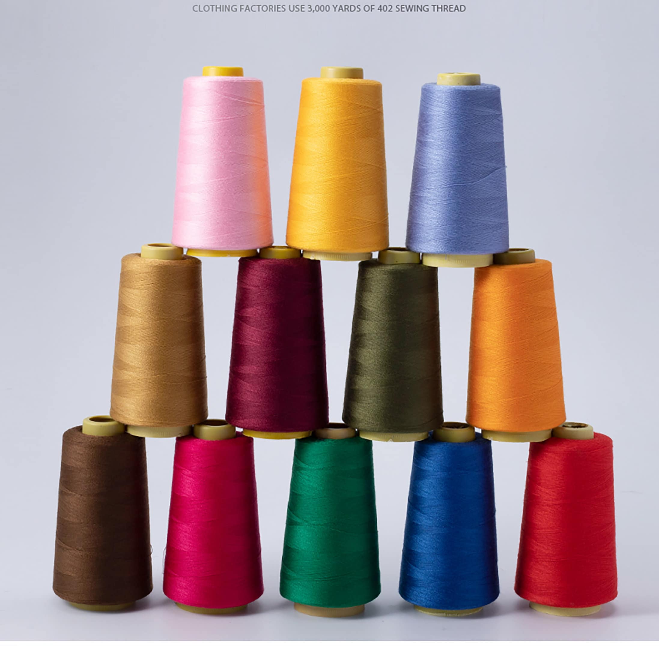 Thread Crochet Sewing & Fiber Red Extra Thread Spools White Polyester