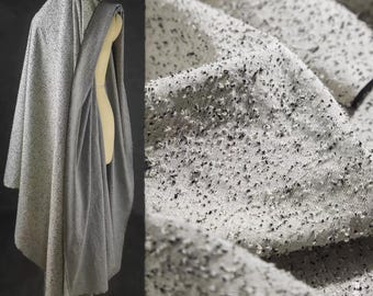 Structured Fabric, Black And White Fabric, Terry Fabric, Textured Fabric, Denim Cotton Fabric, Outerwear Fabric,Garment Fabric,By Meter,D693
