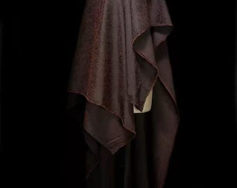 Brown Jacquard Fabric, Fish Scale Pattern, Textured Fabric, Coat Fabric, Creative Fabric, Designer Fabric, Dress Fabric, By The Meter, D180