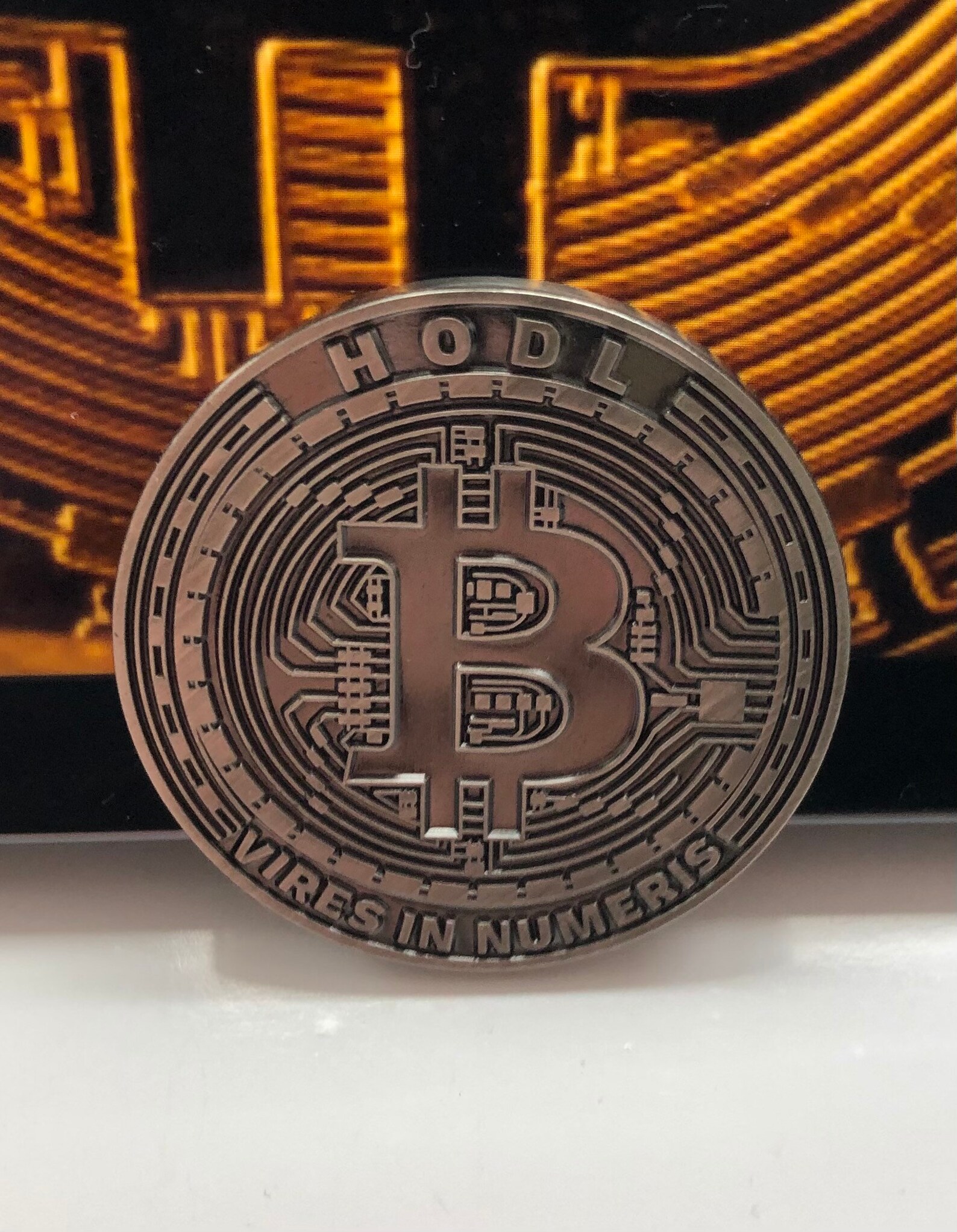 Bitcoin coin Bitcoin physical coin HODL coin Etsy