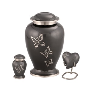 Eternal Butterfly Adult Brass Cremation Urn