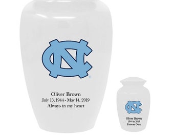 Tar Heels University of North Carolina Memorial Cremation Urn