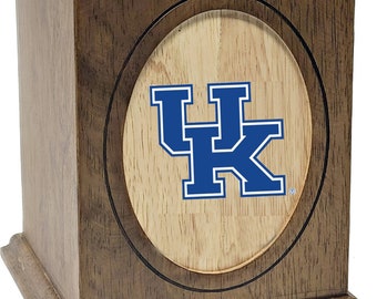 Wooden University of Kentucky Wildcats Memorial Cremation Urn