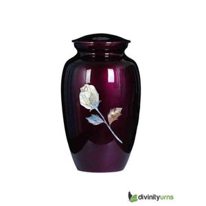 Imperial Rose Mother of Pearl Cremation Urn