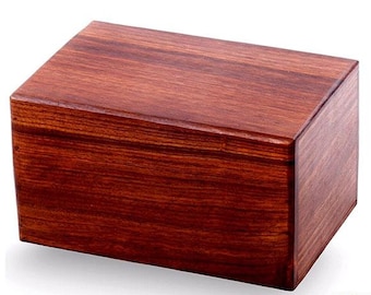 Solid Rosewood Cremation Urn - Plain Design