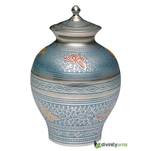 Decorative Butterfly Brass Cremation Urn