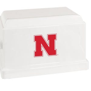 University of Nebraska Cornhuskers Marble Memorial Cremation Urn