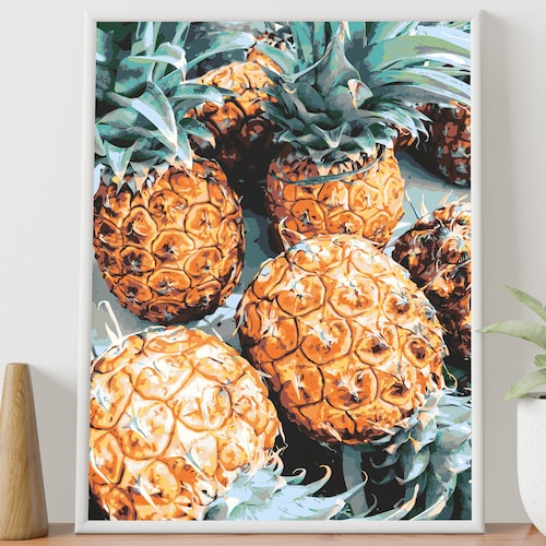 Palm Trees in Oahu Hawaii Paint by Number Kit USA Shipping Etsy