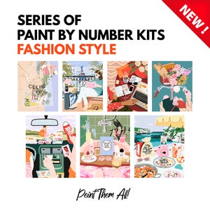 Fashion Style | Series of Paint by Number Kits | Paint by Number Kit | Easy painting | Best Gift