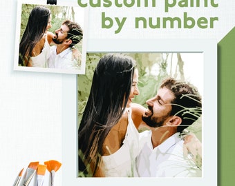 Custom Paint By Number Kit: Personalized Photo Art on Canvas