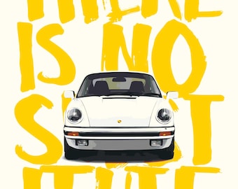 Porsche 911-No Substitute 12x16 Paint by Number Kit, DIY Acrylic Painting Home Decoration, Coloring, Paint Therapy, Best Gift for Him