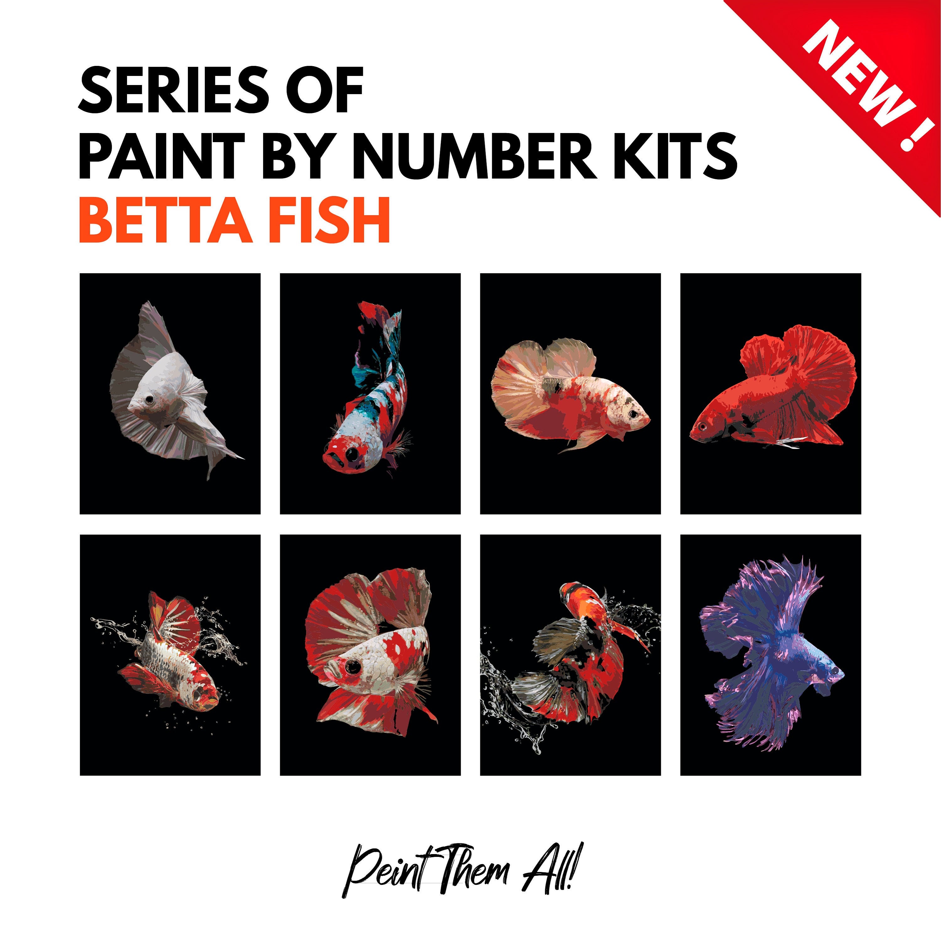 Fish Girl Paint By Numbers - Numeral Paint Kit