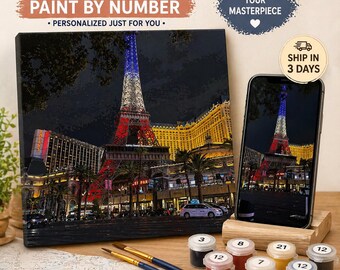 Custom Photo Paint by Number Kit: Personalized DIY Canvas Painting from Your Picture
