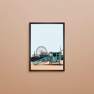 Los Angeles, Santa Monica Beach, CA-11, Paint-by-Numbers Kit, Acrylic Painting on Canvas. Made in USA, Fast Free Shipping image 2