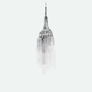 Empire State Building, NY-8 Paint by Number Kit, USA Shipping, DIY Paint by Number Kit Acrylic Painting Home Decor