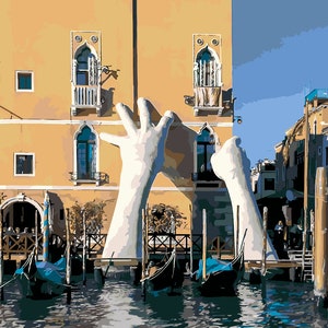 Save Venice from Drowning, Paint by Number Kit, VEN-11 Shipping from US, DIY Acrylic Painting Home Decoration, Paint Therapy