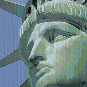 Statue of Liberty, NY-12 Paint by Number Kit, USA Shipping, DIY Paint by Number Kit Acrylic Painting Home Decor