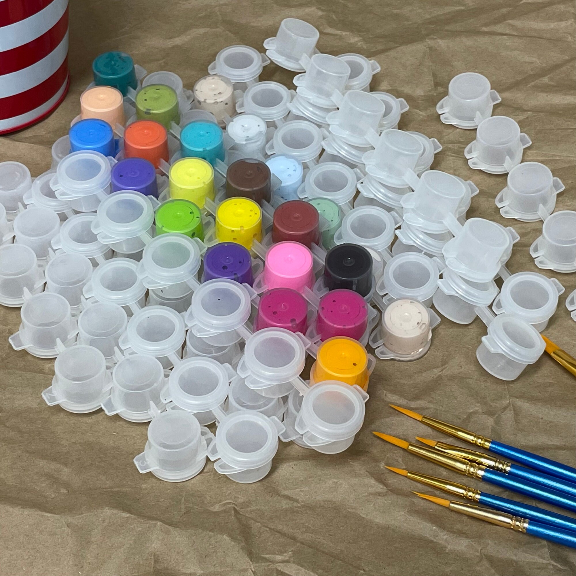 Paint Pot Strips 3ML 6 Pot Strips Empty Paint Pots Bulk Etsy