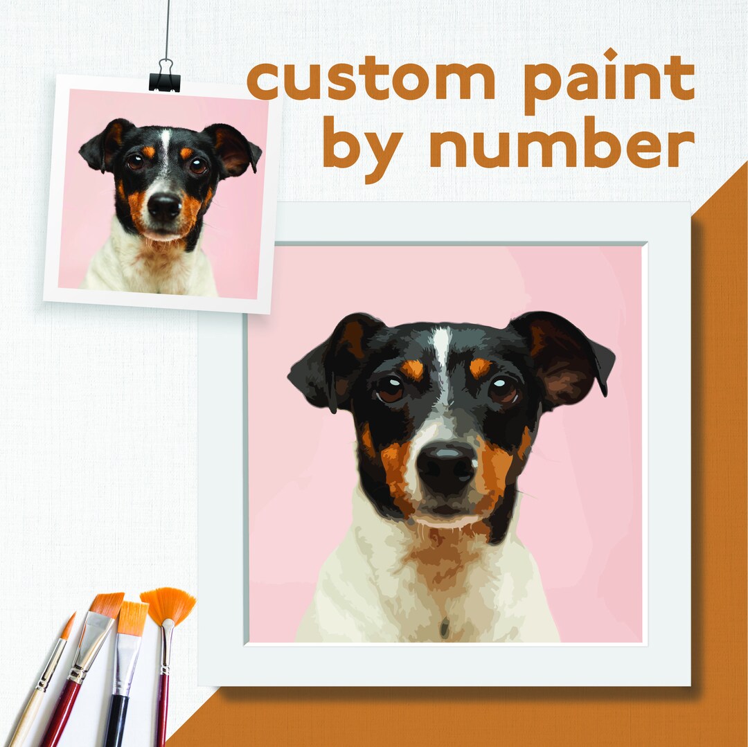 Pet Paint by Number Kit. Different Sizes. Shipped Within 5 Days From Florida. Paint Your Dog or