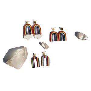 Pride | Handmade Clay Statement Earrings